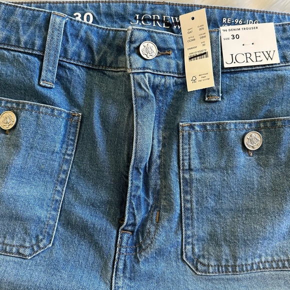 READ! NWT J CREW High Rise Wide Leg Sailor Denim Trouser Jeans 1996 Dani Wash - Picture 15 of 16